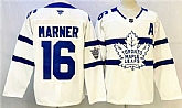 Men's Toronto Maple Leafs #16 Mitchell Marner White With A Patch Stadium Series Stitched Jersey,baseball caps,new era cap wholesale,wholesale hats